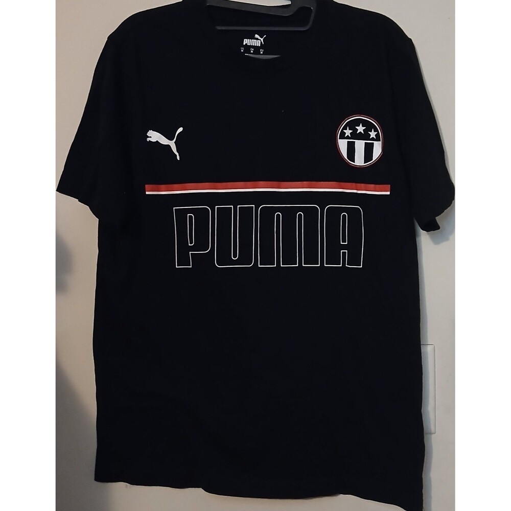 PUMA CF Monterrey Rayados T Shirt Mens Medium Black Soccer Futbol Graphic